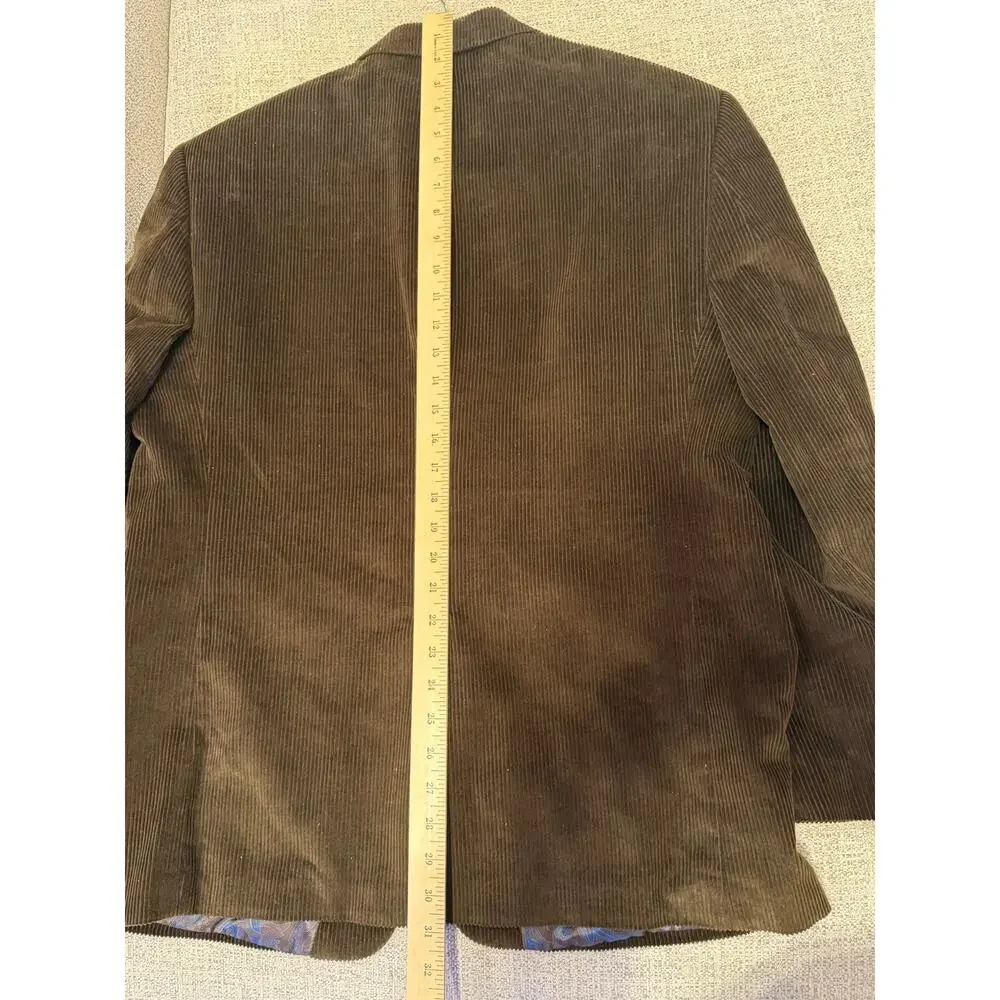 Lauren Ralph Lauren Brown Corduroy Sports Coat Blazer Jacket 2 Button Men's 42S